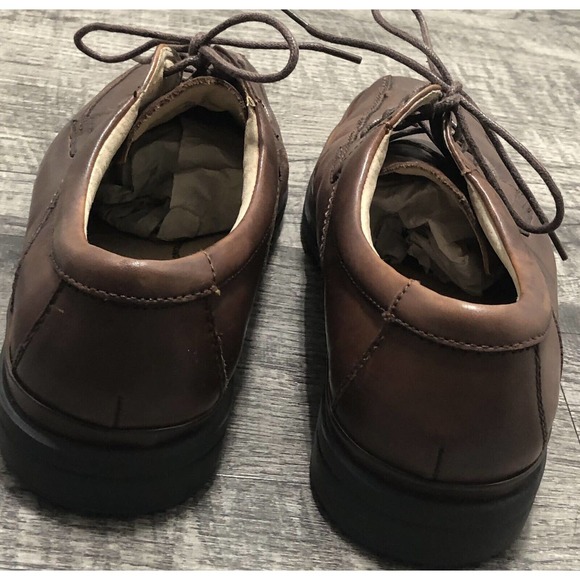 Florsheim Men's Oxford Brown Leather Dress Shoes Loafers Lace Up Tie Size 9D - Picture 5 of 8